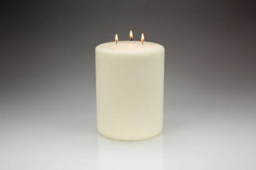 Large Three Wick Candle 150200 Lit
