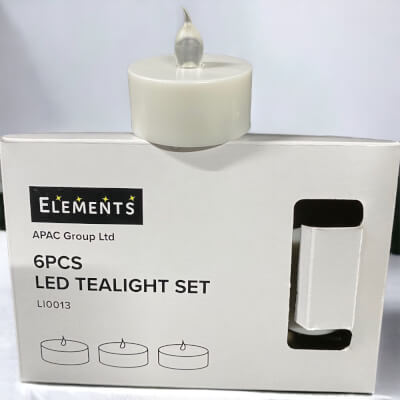 White battery on sale tea lights