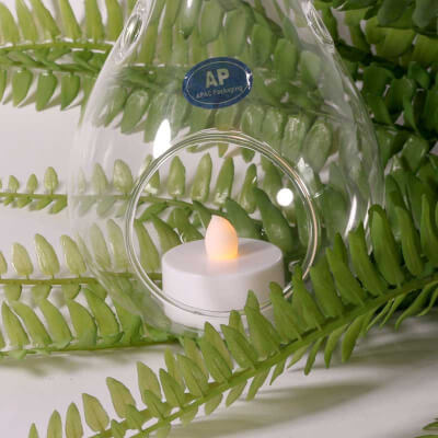 Green led tea shop lights