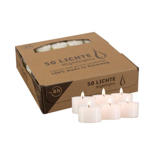 Clear Cup 8 Hour Tea Lights