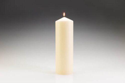100mm x 300mm Ivory Pillar Candle