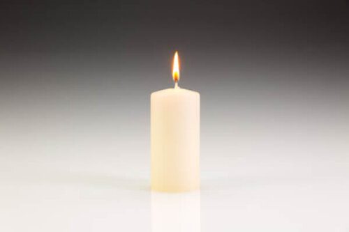 50mm x 100mm Ivory Pillar Candle