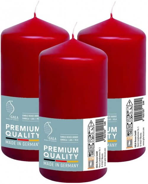 White Pillar Candles Bulk Candle Supply Wedding Candles Long Burn