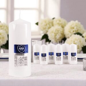 Wedding White Pillar Candles 2025