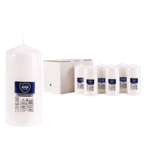 70mm x 150mm White Pillar Candles