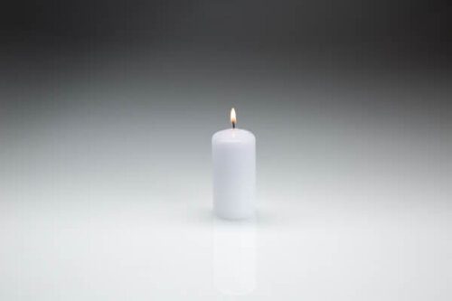 50mm x 100mm White Pillar Candles