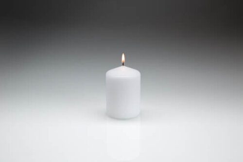 70mm x 100mm White Pillar Candles