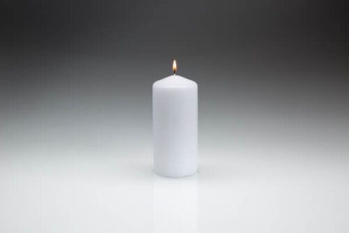 70mm x 150mm White Pillar Candles
