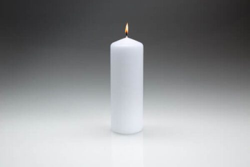 70mm x 200mm White Pillar Candles