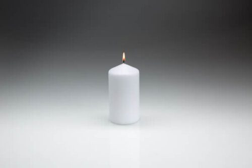 80mm x 150mm White Pillar Candles