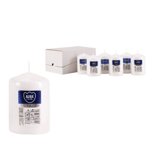70mm x 100mm White Pillar Candles