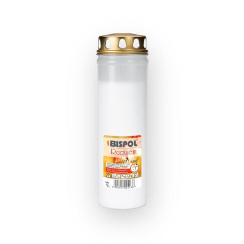Memorial Grave Light Candle 7 Day Burn White