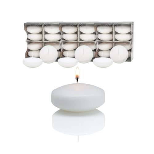 Giant Maxi Floating Candles White