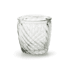 Swirl Glass Tea Light Holder