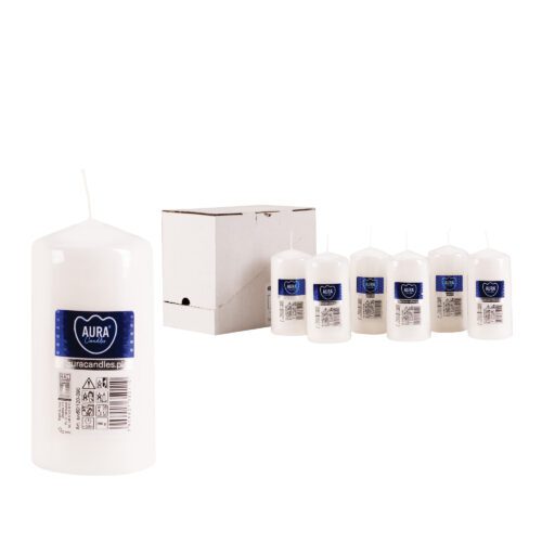 60mm x 120mm White Pillar Candles