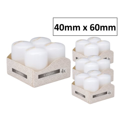 White Pillar Candles - Image 3