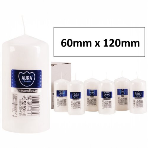 White Pillar Candles - Image 5