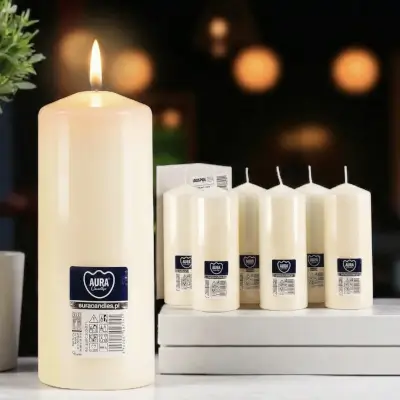 Ivory PIllar Candles