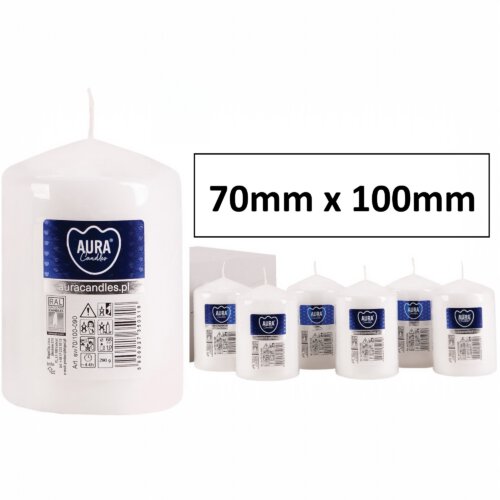 White Pillar Candles - Image 7