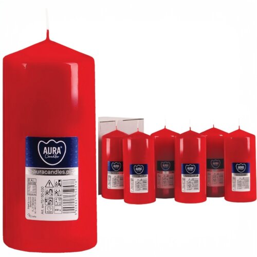 70mm x 150mm Red Pillar Candles