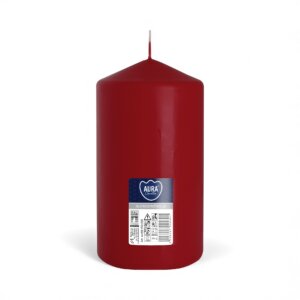 80mm x 150mm Wine Red Burgundy Pillar Candles