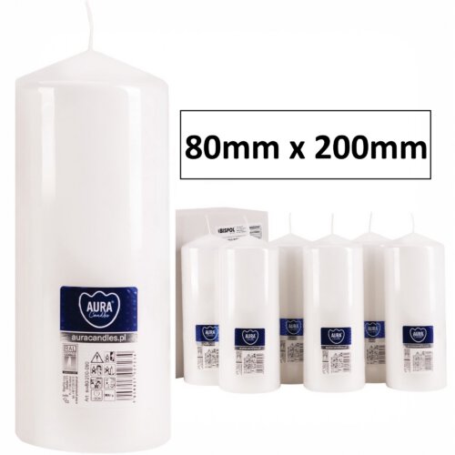 White Pillar Candles - Image 10