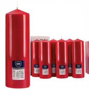 Red Pillar Candles