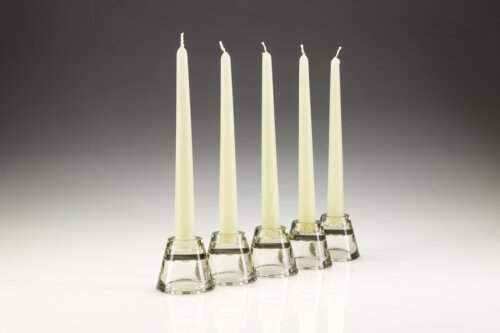 10" Tapered Dinner Candles Ivory