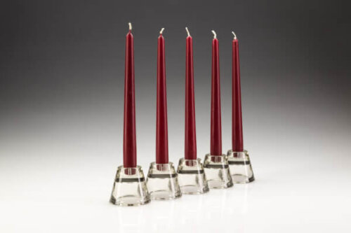 Wine Red Dinner Candles (Pack of 100)
