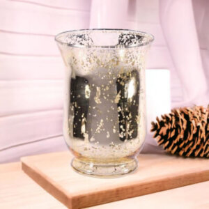 Champagne 15cm Tall Hurricane Lamp (Pack Options)