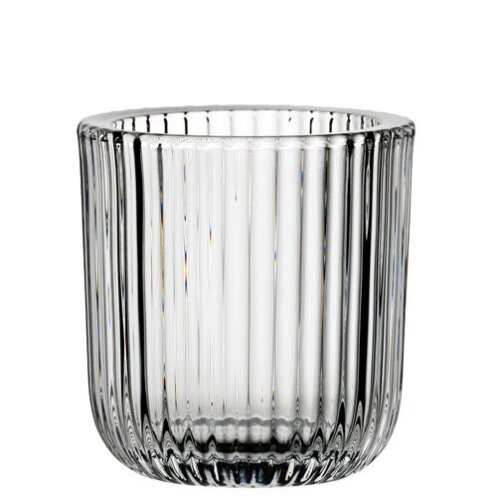 Chunky Grooved Tea Light Holder