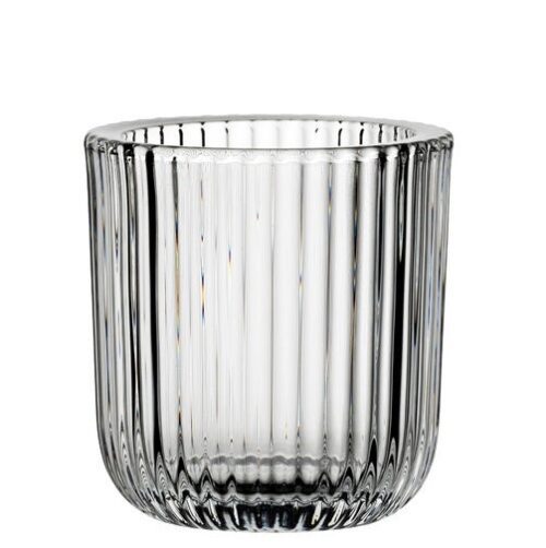 Chunky Grooved Tea Light Holder
