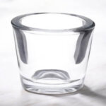 Clear Chunky Glass Tea Light Holder (Pack 12)