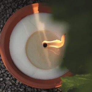 Conical Royal Flame Terracotta Bowl