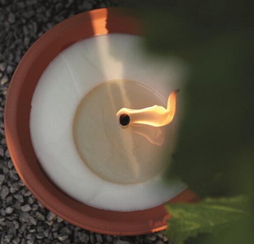 Conical Royal Flame Terracotta Bowl