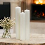 Extra Tall Chimney Pillar Candles