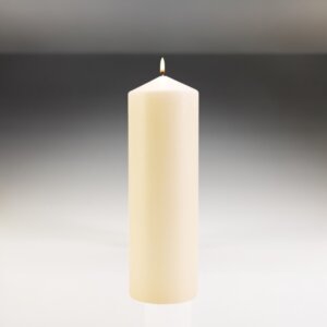 100mm x 300mm Ivory Pillar Candles