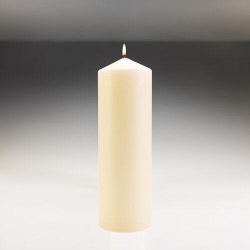 100mm x 300mm Ivory Pillar Candles