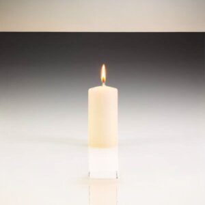 50mm x 100mm Ivory Pillar Candle