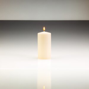 Ivory Pillar Candles 80mm x 150mm