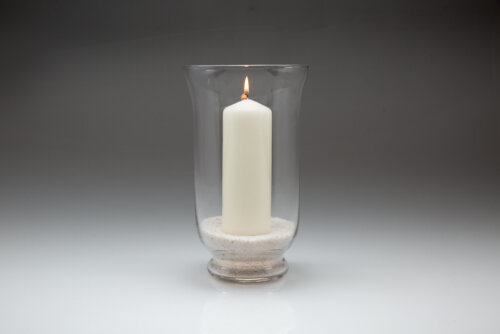 Traditional Hurricane Lamp 25cm Tall
