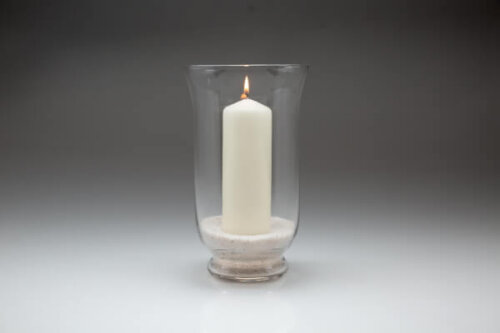 Traditional Hurricane Lamp 25cm Tall - Image 3