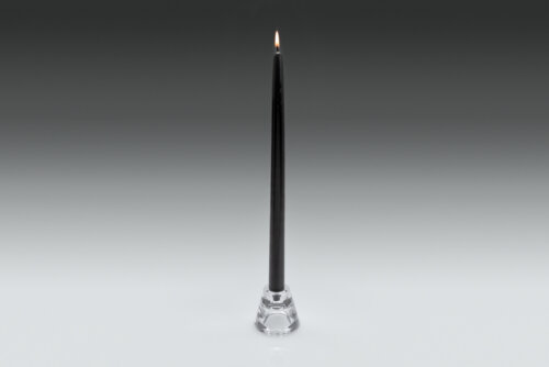 15" Banqueting Candles Black