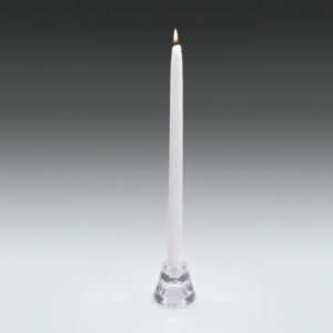 15" Extra Long Tapered Dinner Candles - White (Pack 36 Candles)