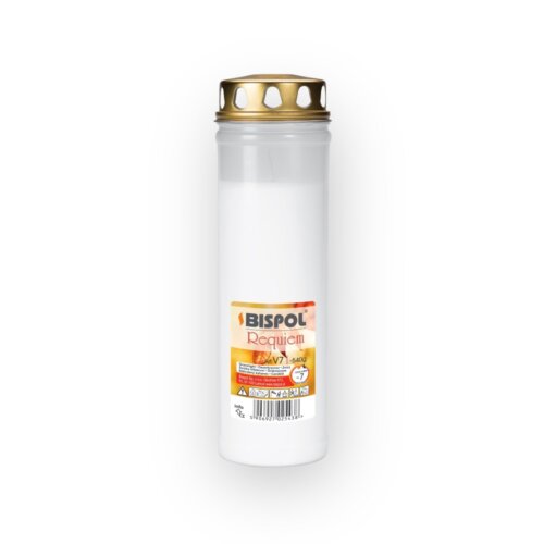 Memorial Grave Light Candle 7 Day Burn White