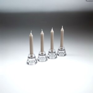 Mini Dinner Candles Beige
