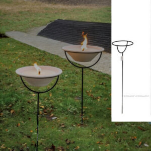 100cm Tall Holder for Outdoor Conical Royal Flame Terracotta Bowl Candle (Pack 12)