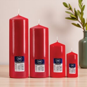 Red Pillar Candles