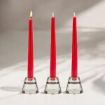 Red Dinner Candles (Pack Options)