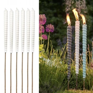 White Citronella Garden Flare